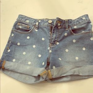 Size 14 Gap Denim Girls Smily Face Shorts